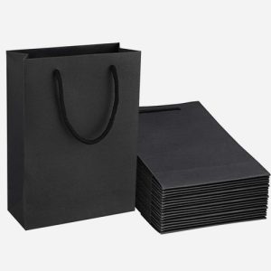 Customized Ebony Paper Bags
